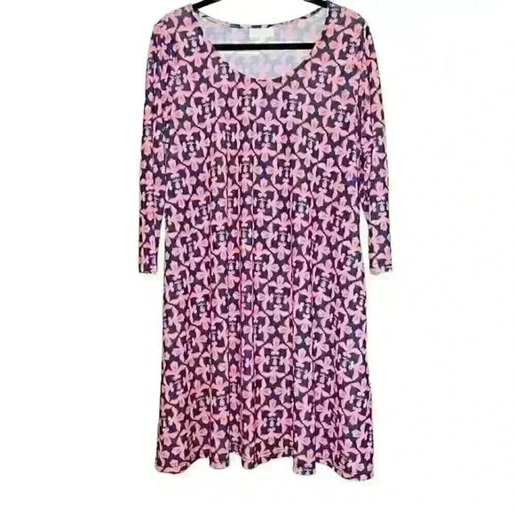 Simply Southern‎ Size Med. Floral Pineapple Tunic Dress Pull On Cruise Vacation - Picture 1 of 11